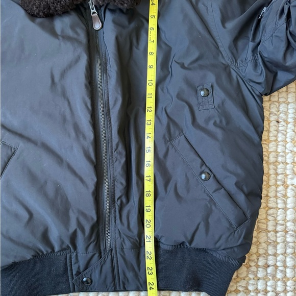Polo Ralph Lauren Shearling Collar/Down Bomber Jacket Size M - Picture 12 of 15